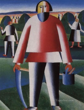 Abstracto famoso Painting - producción de heno 1929 Kazimir Malevich resumen